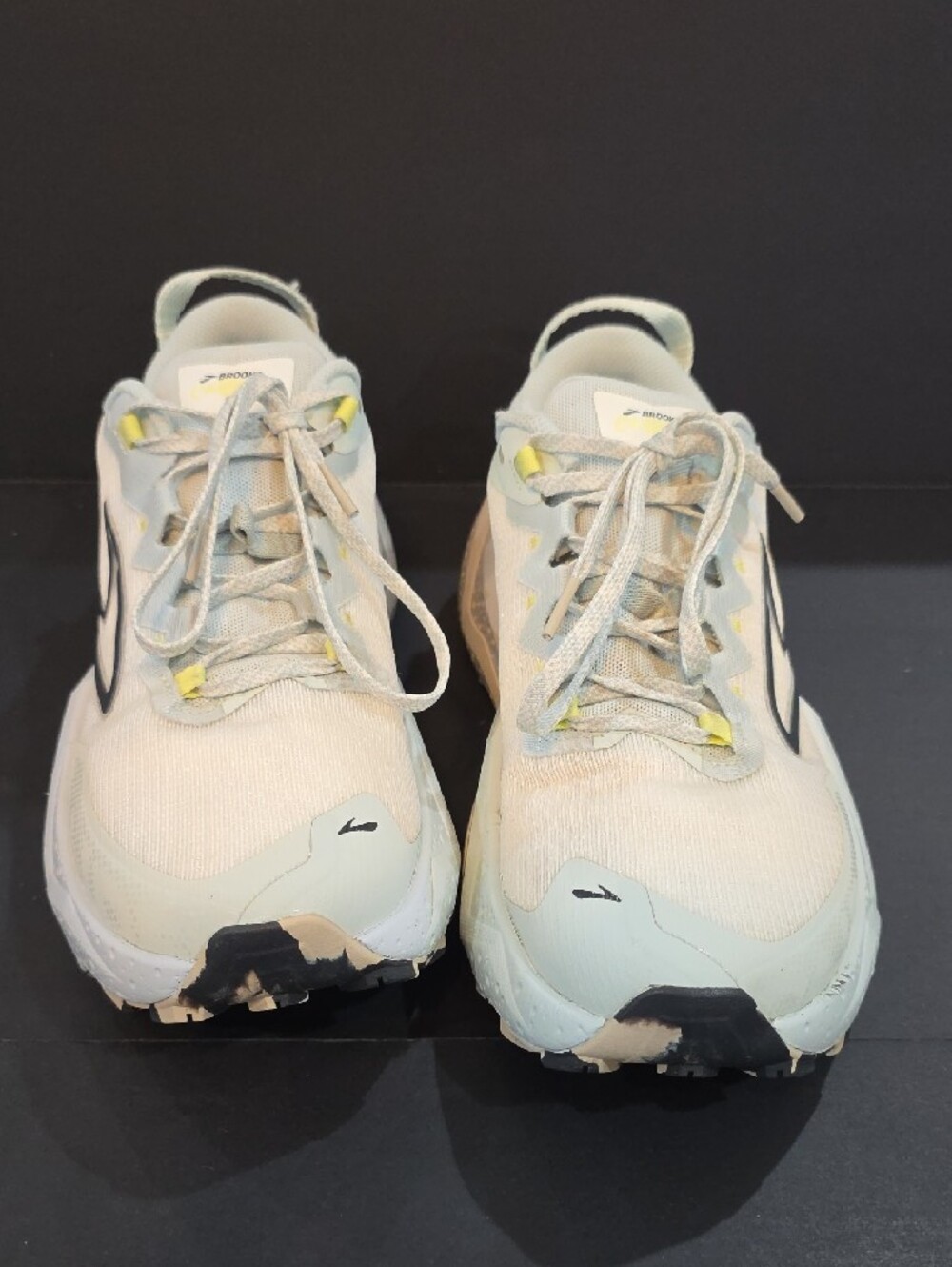 Brooks Caldera 8 Women’s White with Light Yellow Trail Running Sneakers Size 10 - Picture 5 of 12